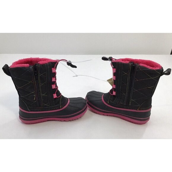 Tamarack Girls Size 3 Ice Breaker Snow Boots 3M Thinsulate Pink Black Warm - Picture 7 of 8